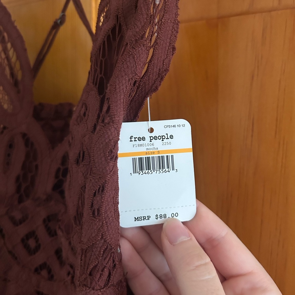 Free People Adella Dress in Mocha Brown - Picture 3 of 4
